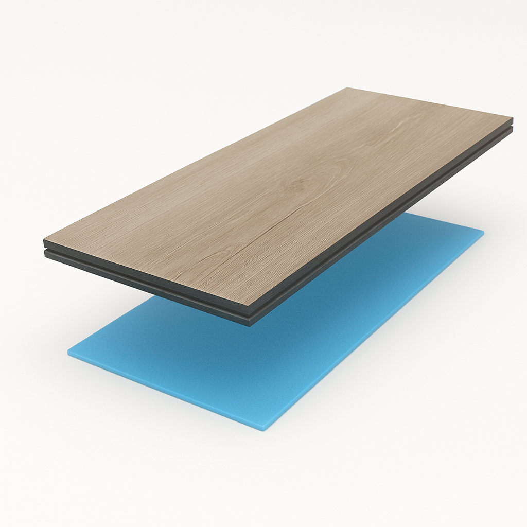 Luxury vinyl tile flooring